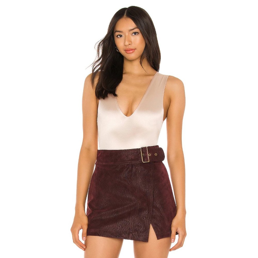 Free People X REVOLVE Keep It Sleek Bodysuit in Stone Casino
